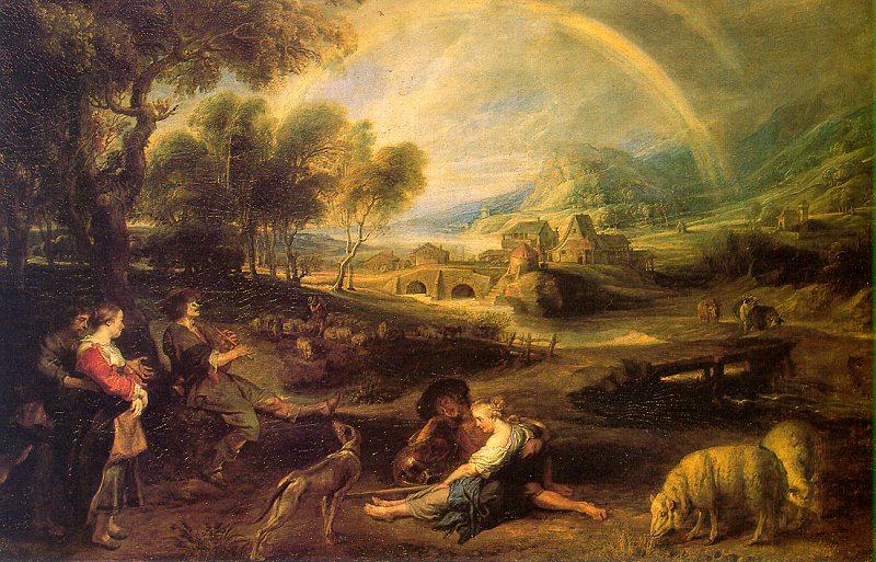 Peter Paul Rubens Landscape with a Rainbow France oil painting art
